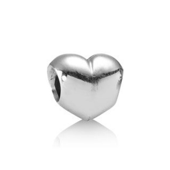 Pandora "Smooth Puffed Heart" Charm  (*Discounted Shipping*) - Picture 1 of 1